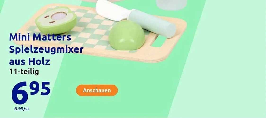 Mini Matters Spielzeugmixer aus Holz 11-teilig