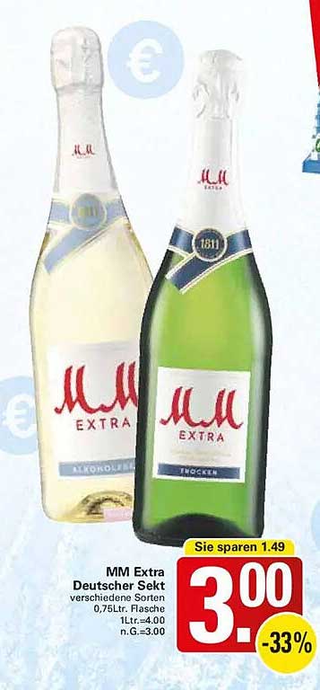 MM Extra Deutscher Sekt - verschiedene Sorten