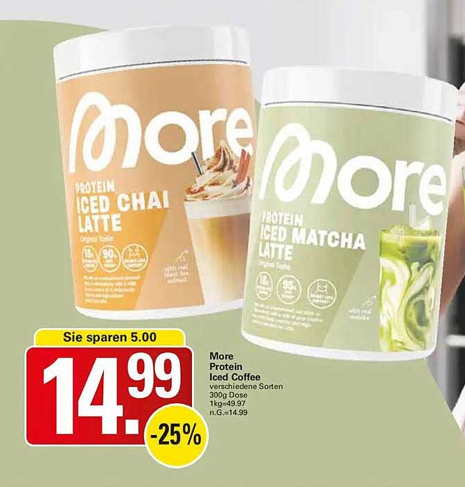 More Protein Iced Coffee 300g - verschiedene Sorten
