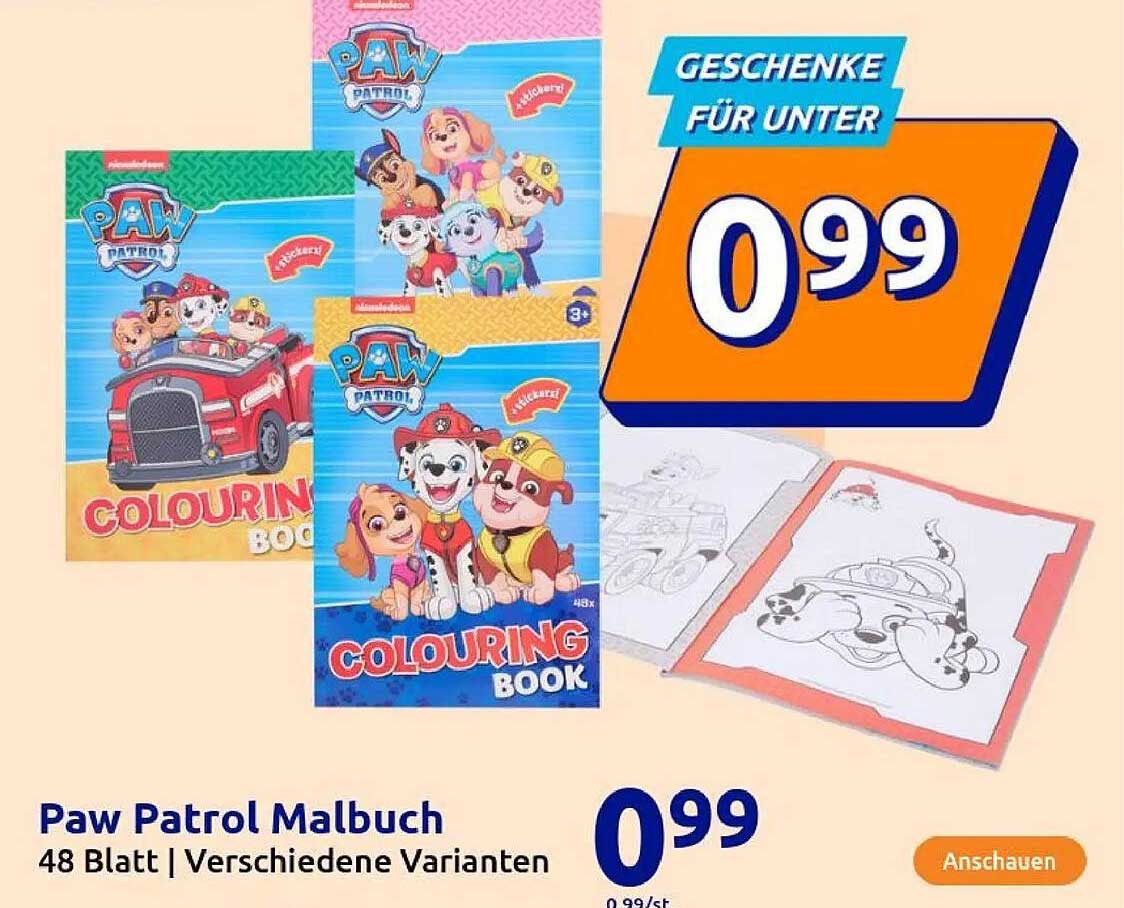 Paw Patrol Malbuch - 48 Blatt | Verschiedene Varianten