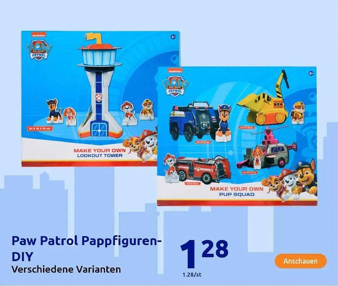 Paw Patrol Pappfiguren-DIY - Verschiedene Varianten
