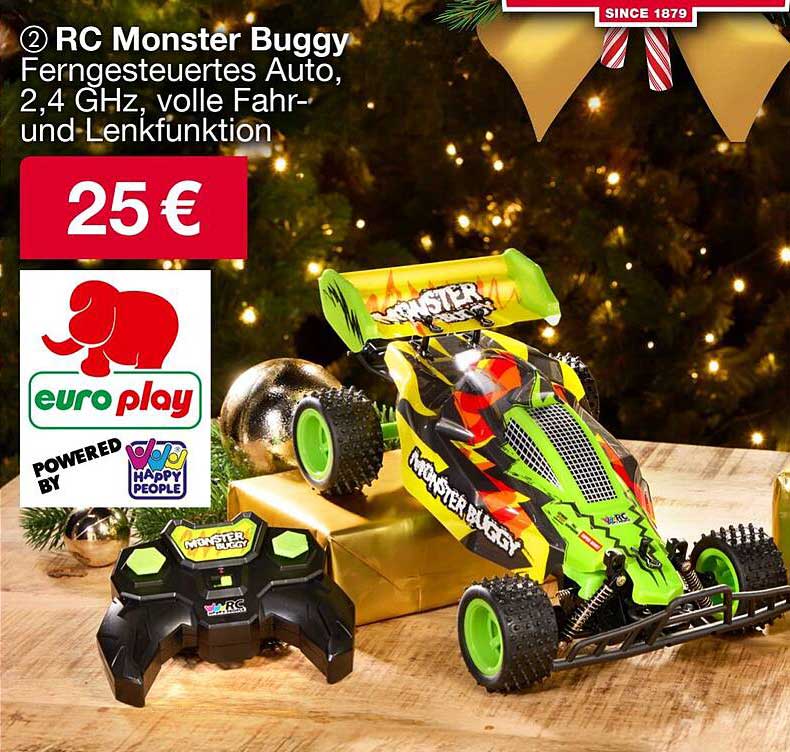 RC Monster Buggy – Ferngesteuertes Auto, 2,4 GHz, volle Fahr- und Lenkfunktion
