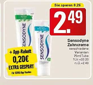Sensodyne Zahncreme verschiedene Varianten 75ml Tube