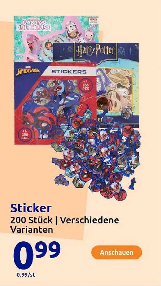 Sticker - 200 Stück | Verschiedene Varianten