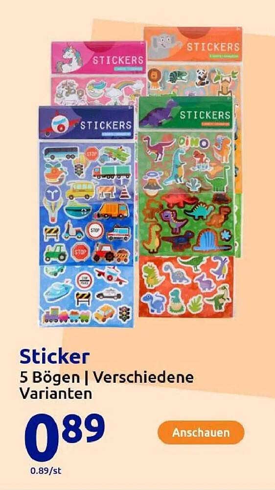 Sticker - 5 Bögen | Verschiedene Varianten