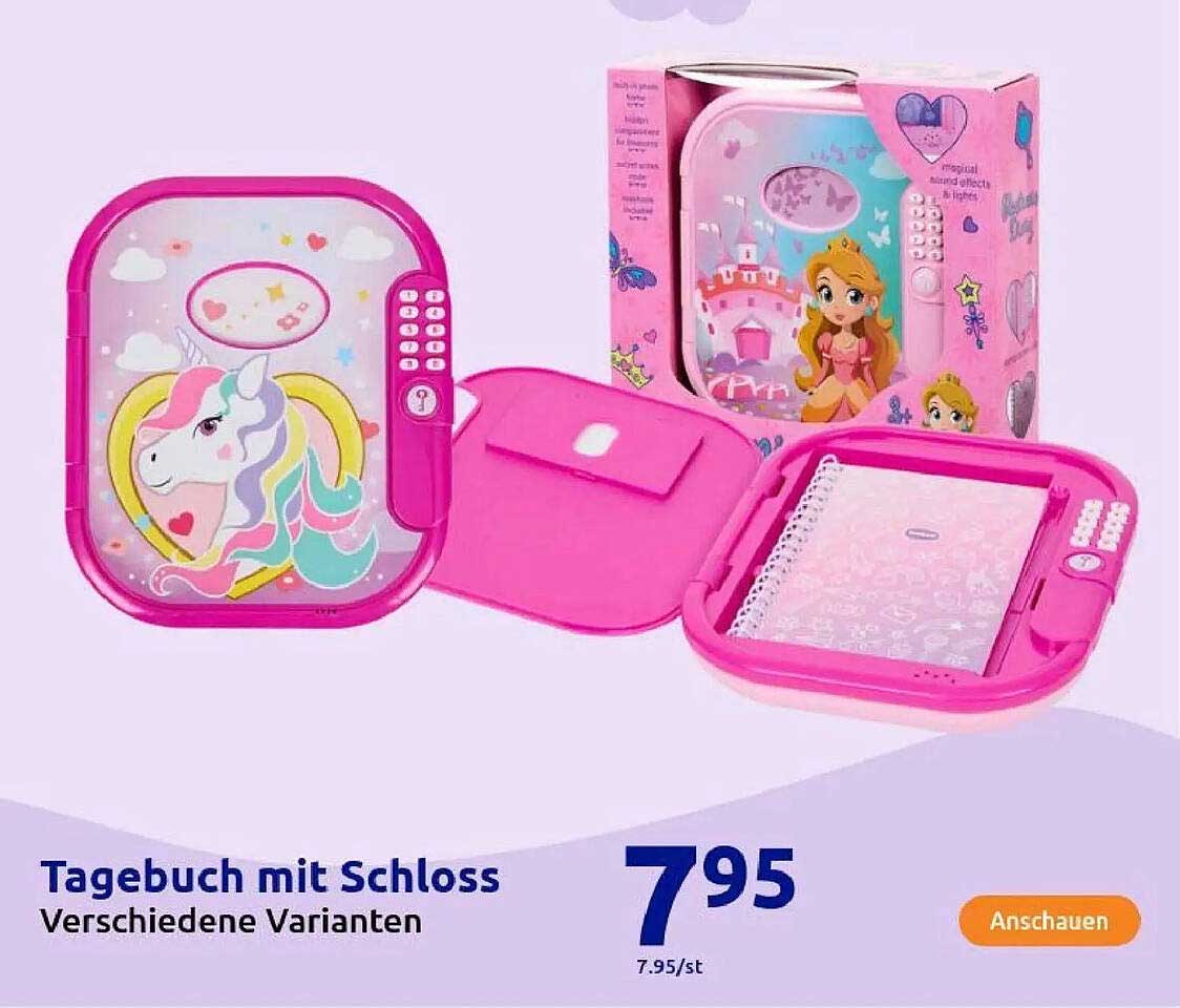 Tagebuch mit Schloss - Verschiedene Varianten