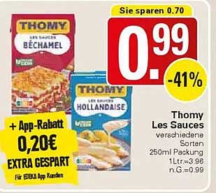 Thomy Les Sauces verschiedene Sorten 250ml Packung