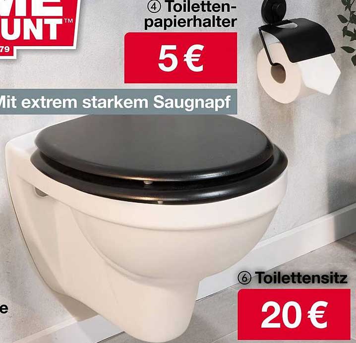 Toilettenpapierhalter mit extrem starkem Saugnapf