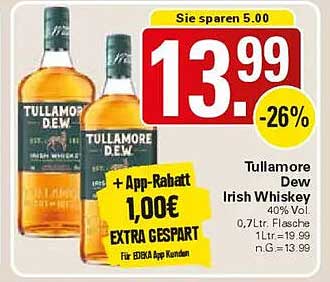 Tullamore Dew Irish Whiskey 0,7L Flasche