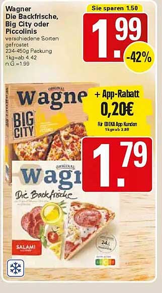 Wagner Die Backfrische, Big City oder Piccolinis