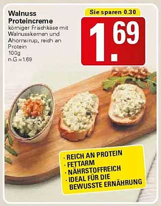 Walnuss Proteincreme