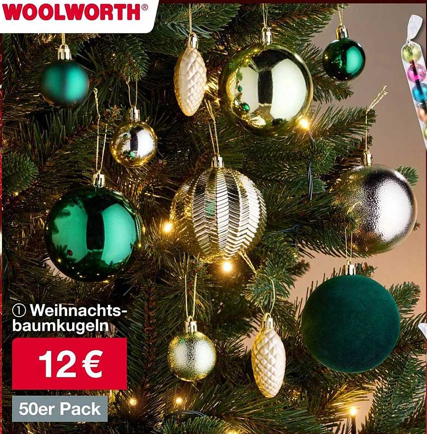 Weihnachtsbaumkugeln 50er Pack