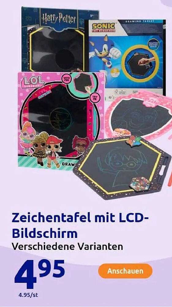 Zeichentafel mit LCD-Bildschirm - Verschiedene Varianten