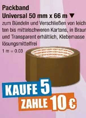 Packband Universal 50 mm x 66 m