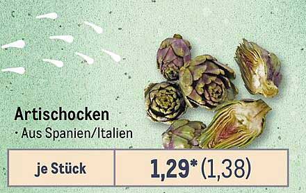 Artischocken aus Spanien/Italien