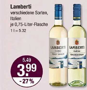 Lamberti Wein – Verschiedene Sorten, Italien