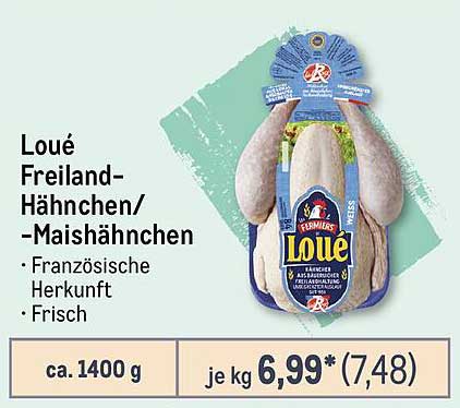 Loué Freiland-Hähnchen/Mais-Hähnchen