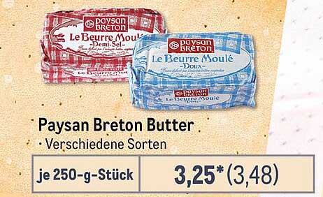 Paysan Breton Butter - Verschiedene Sorten