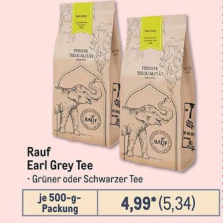 Rauf Earl Grey Tee – Grüner oder Schwarzer Tee