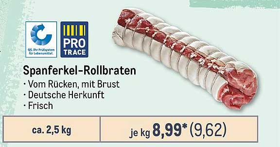 Spanferkel-Rollbraten – Frisch vom Rücken mit Brust