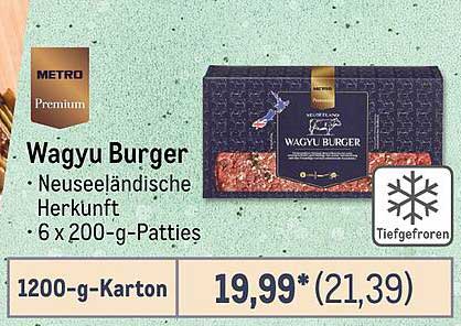 Wagyu Burger - Neuseeländische Herkunft