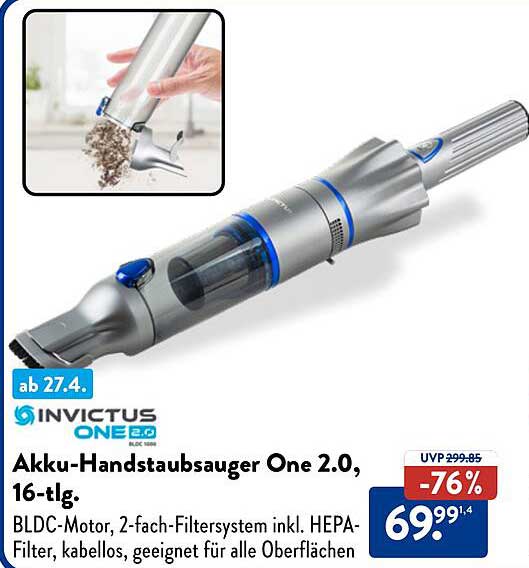 Akku-Handstaubsauger One 2.0, 16-tlg.