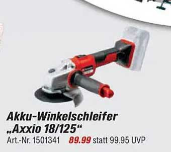 Akku-Winkelschleifer „Axxio 18/125“