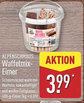 ALPENSCHMAUS Waffelmix-Eimer