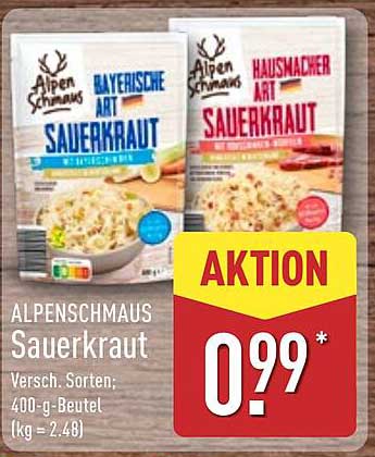 Alpenspaß Sauerkraut - Bayerische und Hausmacher Art
