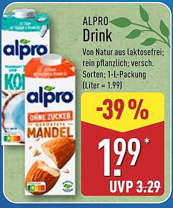 ALPRO Drink - Laktosefrei und pflanzlich