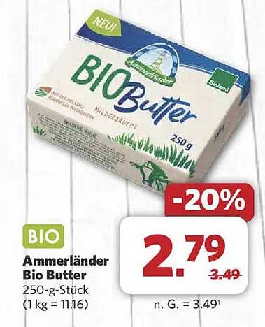 Ammerländer Bio Butter 250-g-Stück