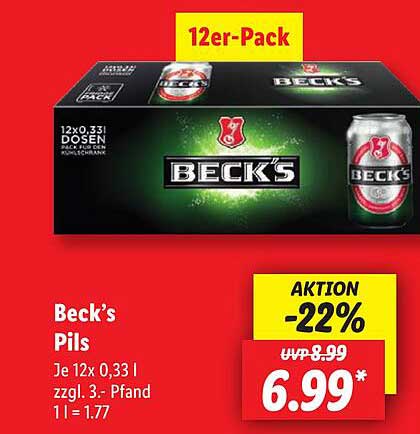 Beck's Pils 12er-Pack