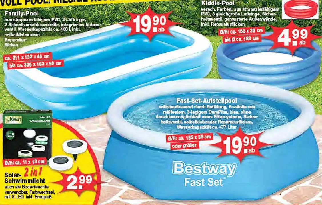 Bestway Fast Set Pool ab 19,90 €