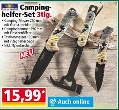 Camping-helfer-Set 3tlg.