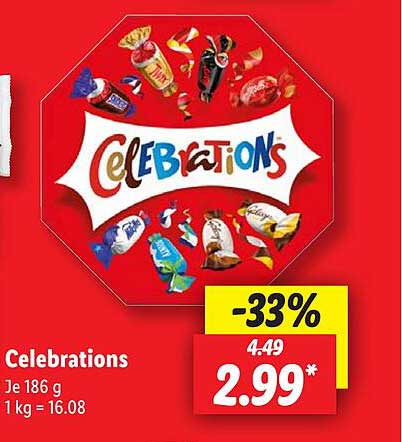 Celebrations 186 g