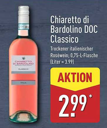 Chiaretto di Bardolino DOC Classico - Trockener italienischer Roséwein