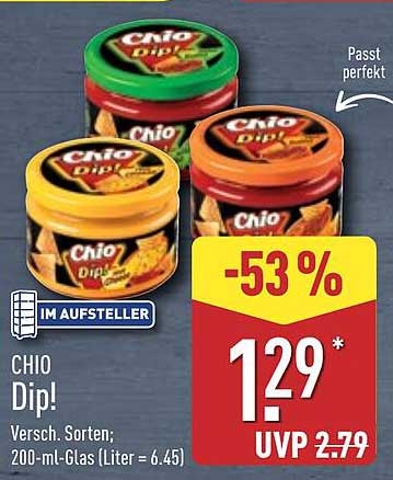 CHIO Dip! – Verschiedene Sorten im Angebot