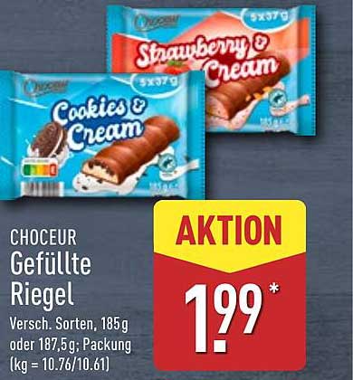 CHOCEUR Gefüllte Riegel