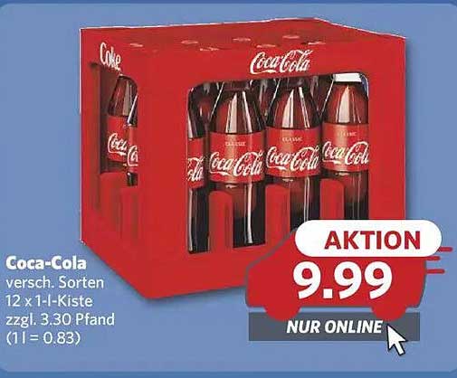 Coca-Cola 12 x 1l-Kiste - Aktionspreis