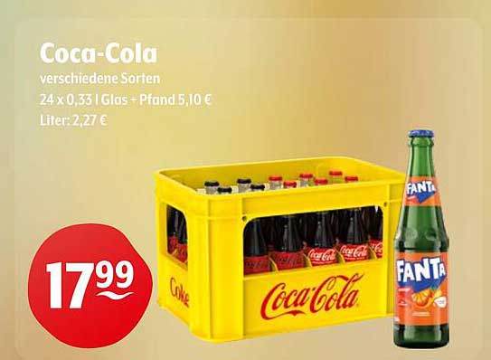 Coca-Cola 24 x 0,33 l – verschiedene Sorten