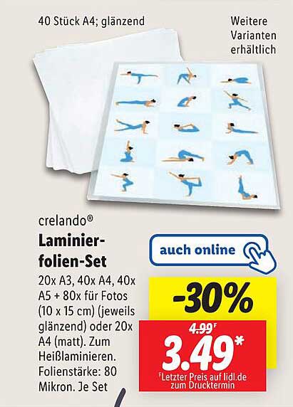 crelando® Laminierfolien-Set