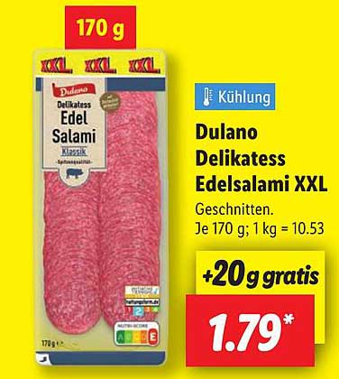 Dulano Delikates Edel-Salami XXL 170 g