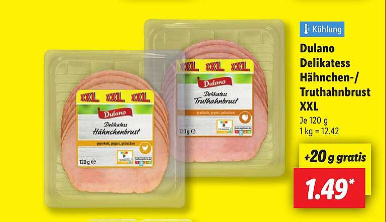 Dulano Delikatess Hähnchen-/Truthahnbrust XXL