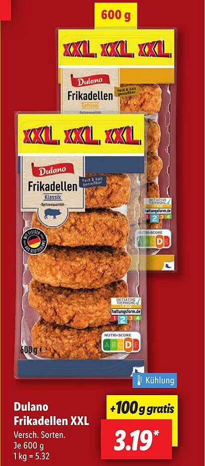 Dulano Frikadellen XXL 600 g