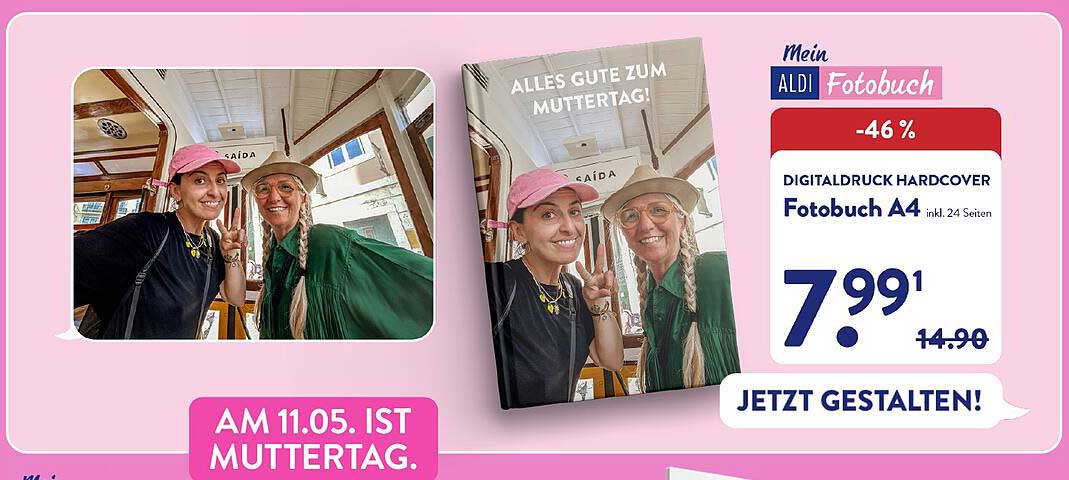 Fotobuch A4 Hardcover - Alles Gute zum Muttertag!