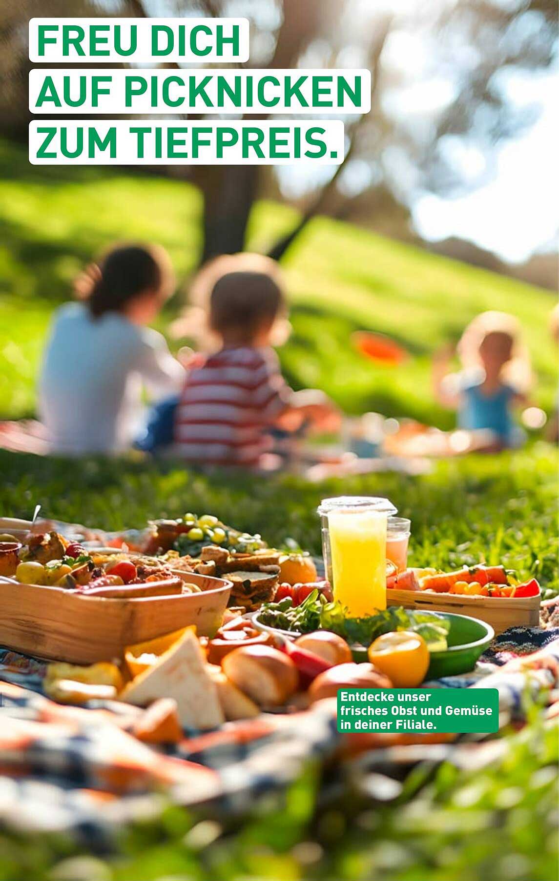 Freu dich auf Picknicken zum Tiefpreis.