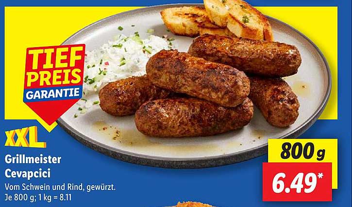Grillmeister Cevapcici 800 g