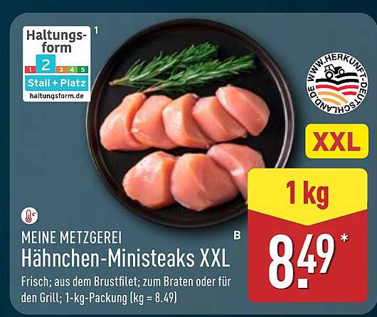 Hähnchen-Ministeaks XXL