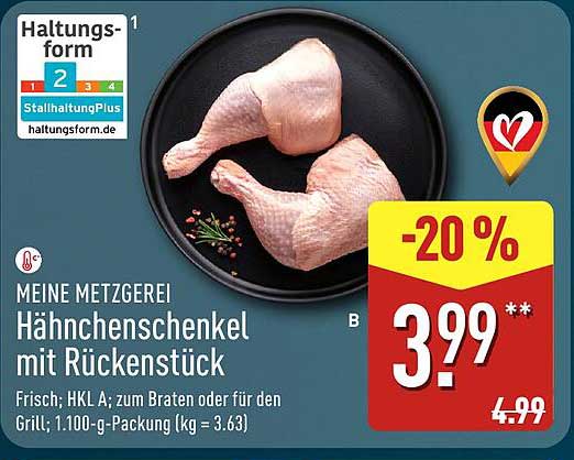 Hähnchenschenkel mit Rückenstück - Frisch und saftig!