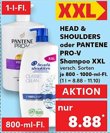 HEAD & SHOULDERS oder PANTENE PRO-V Shampoo XXL - vielseitige Sorten